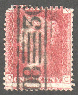 Great Britain Scott 33 Used Plate 97 - QC - Click Image to Close